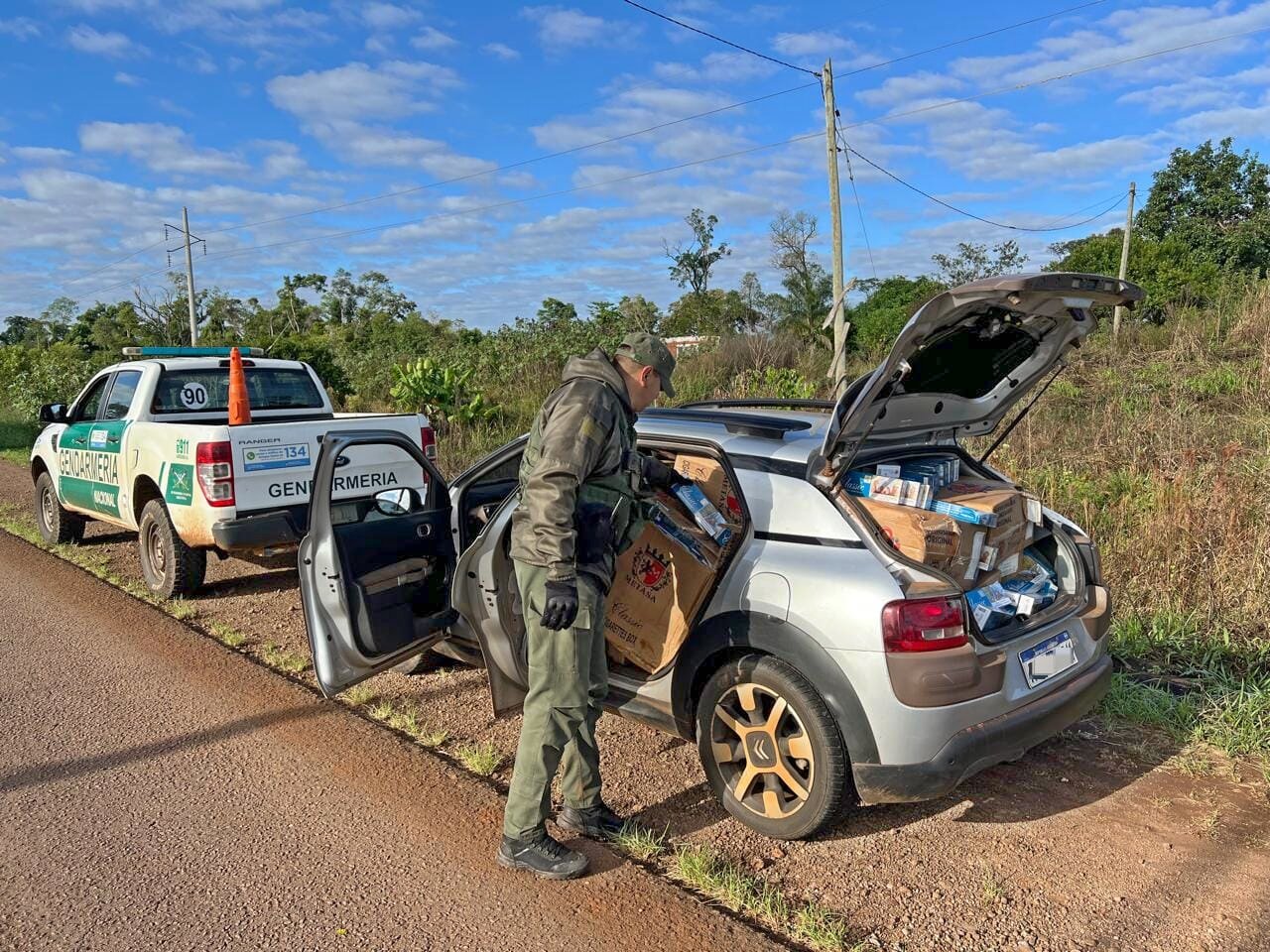 Gendarmería Nacional secuestró más de 42 mil paquetes de cigarrillos de contrabando en Misiones